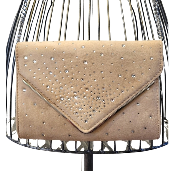 Aldo, Clutch, purse, O/S and cream in colour with rhinestones. - Picture 2 of 7